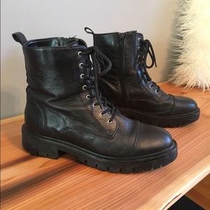 Aldo platform combat boots